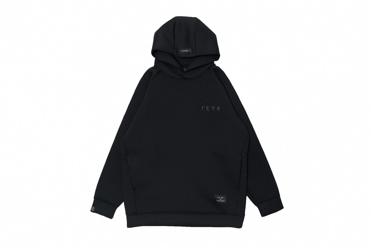 FEVR フォーエバー 速乾 ストレッチ テックドライ ジップパーカー 黒 M 24秋冬 FOREVER EXPERIENCE VIA RESEARCH ジップパーカー FEVR TECH