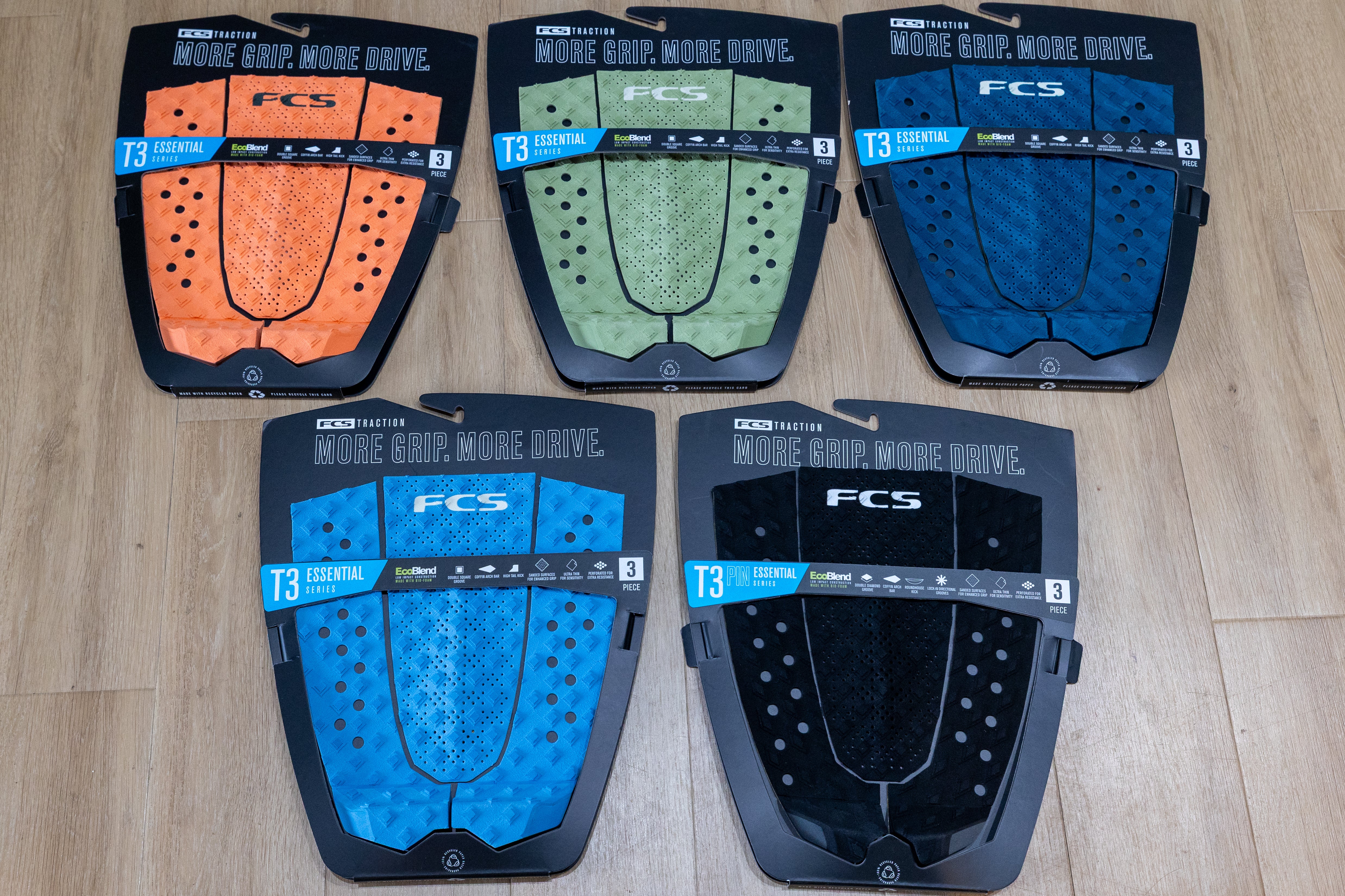 FCS T-3W ECO デッキパッド Tidal Teal新品 Amazon.com: FCS T-3 Wide Eco Traction (Tidal Teal) : Sports